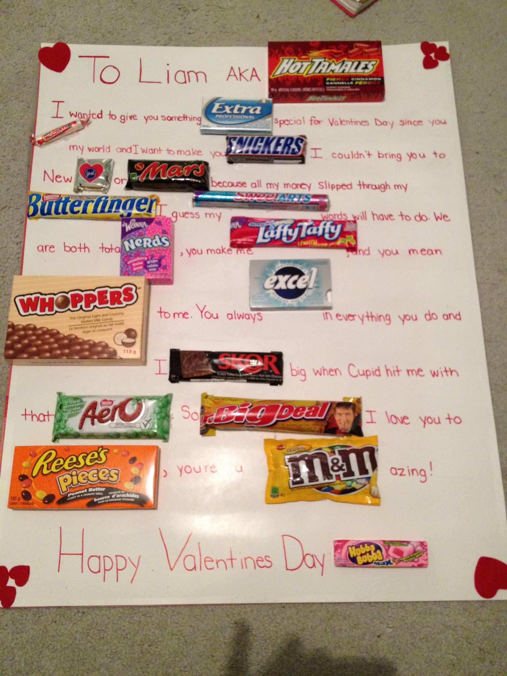 Valentines Day Cards With Candy
 Valentines Day Candy Bar Card DIY ️ Pinterest