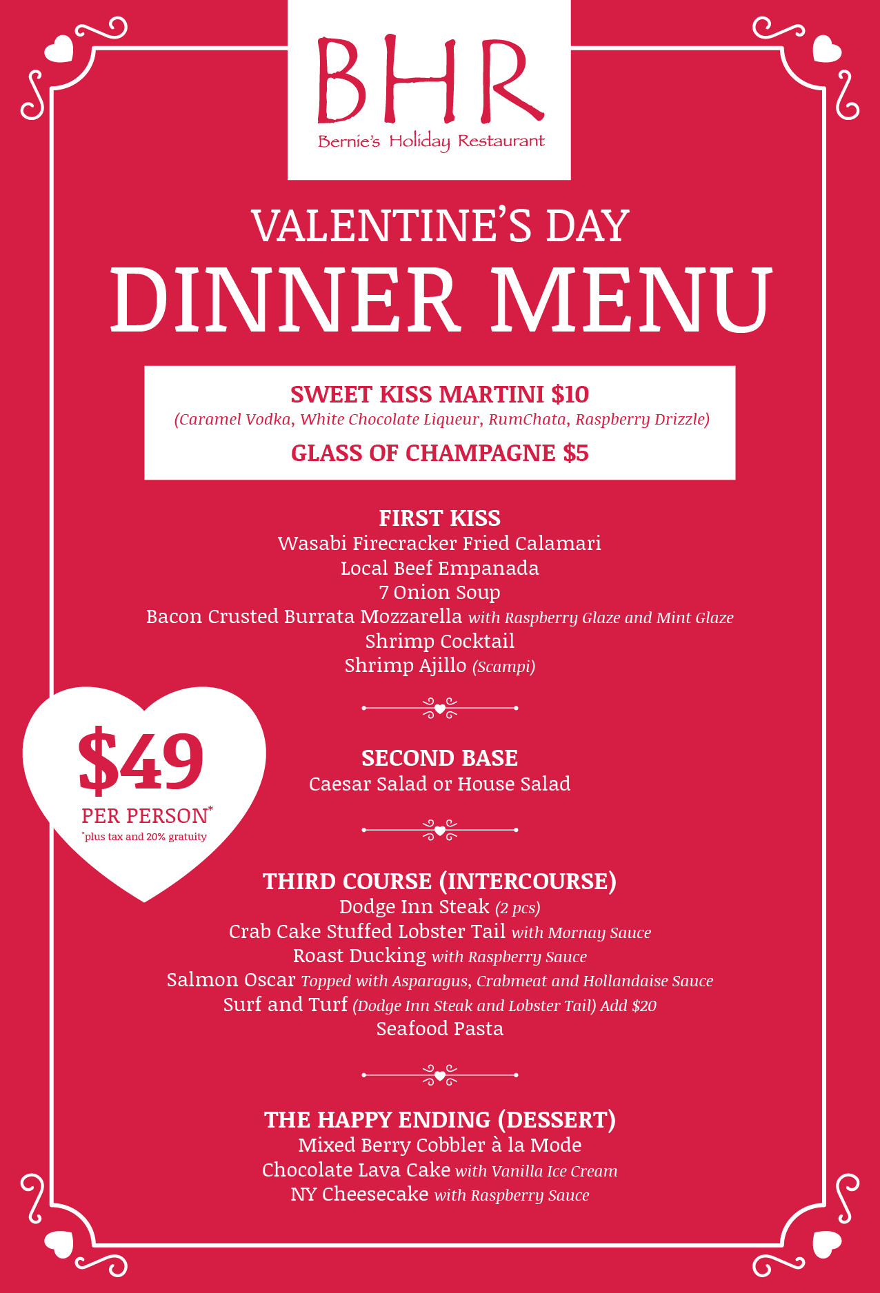 Valentines Day Dinner Nyc
 Valentine s Day Dinner 2017