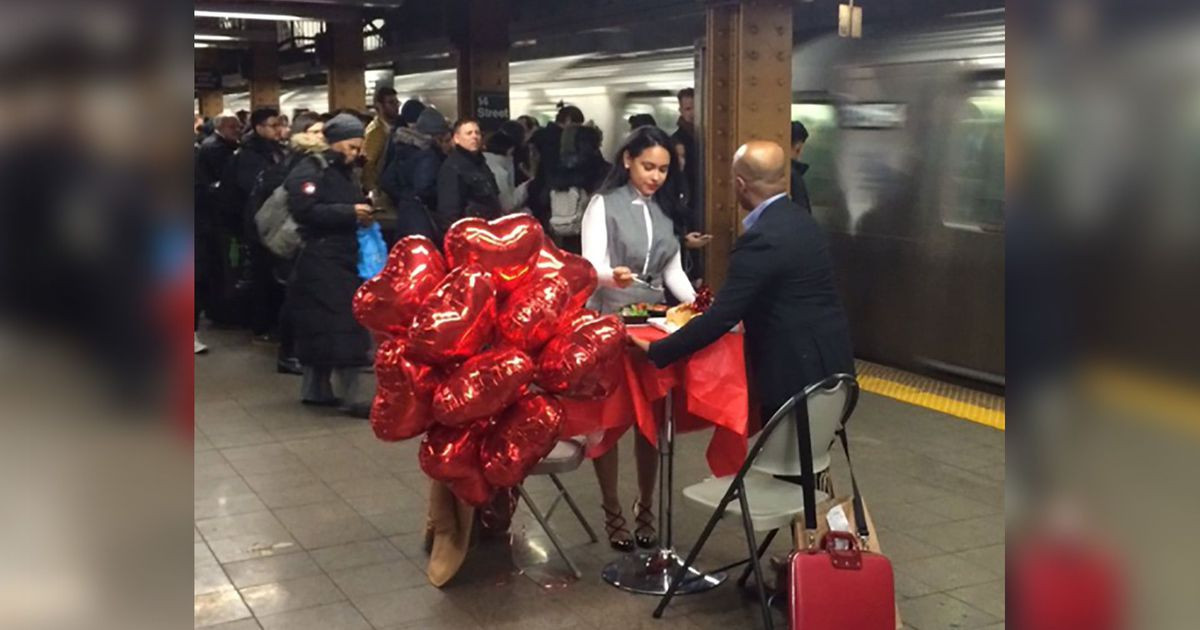 Valentines Day Dinner Nyc
 Couple had romantic Valentine s Day dinner on a New