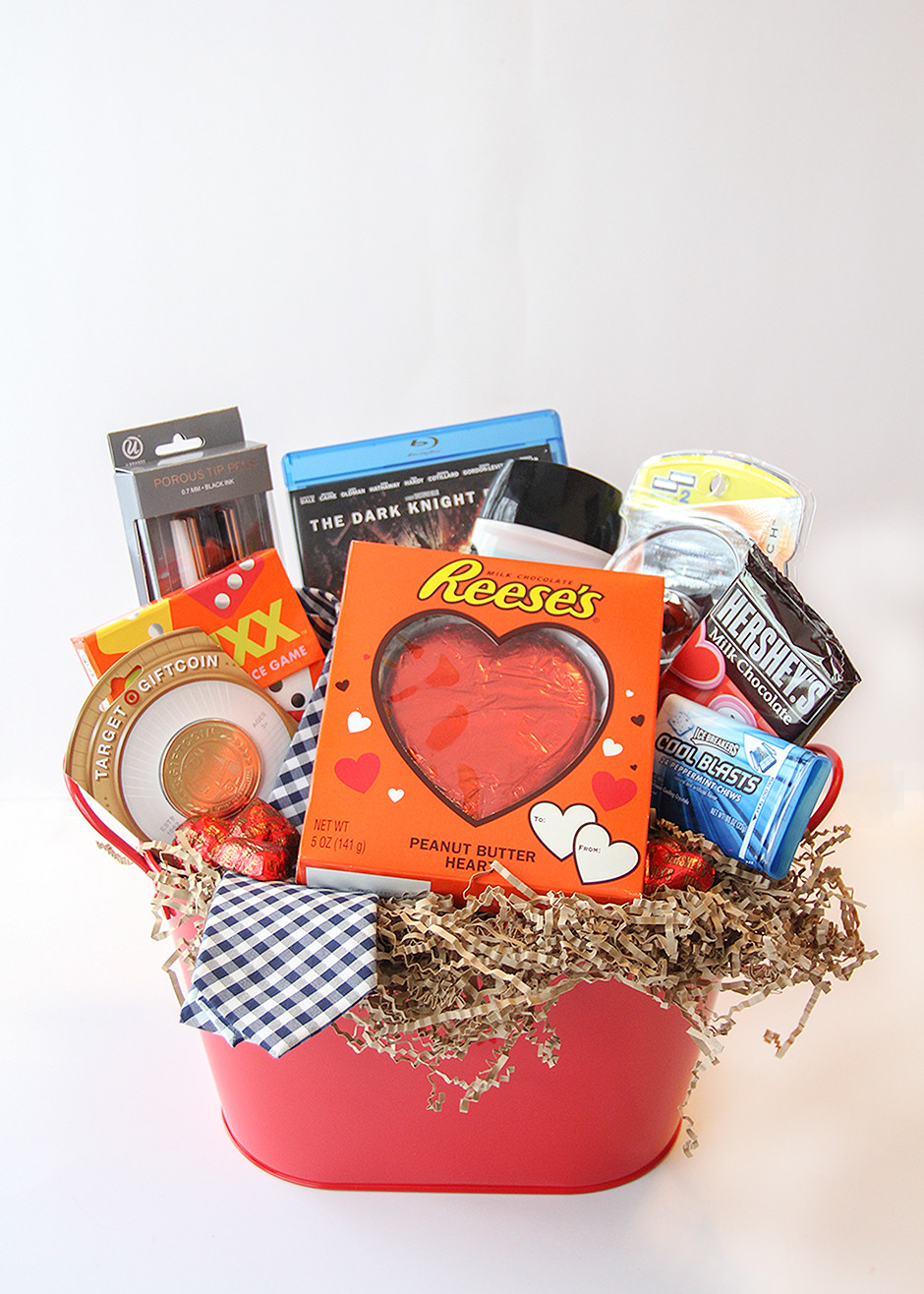 Valentines Day Gift Basket Ideas
 Valentine s Day Gift Basket For Him Busy Mommy