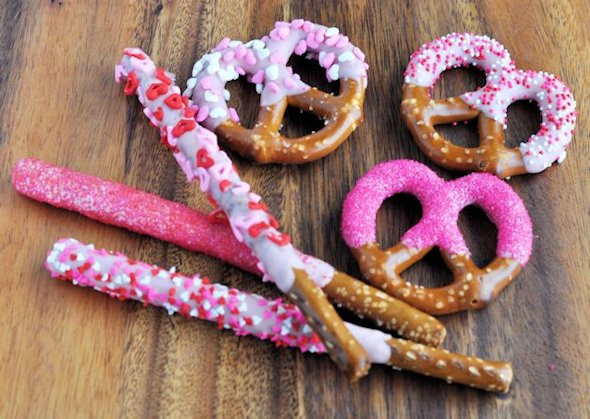 Valentines Day Pretzels
 Kid Friendly Dipped and Decorated Pretzels for Valentine s Day