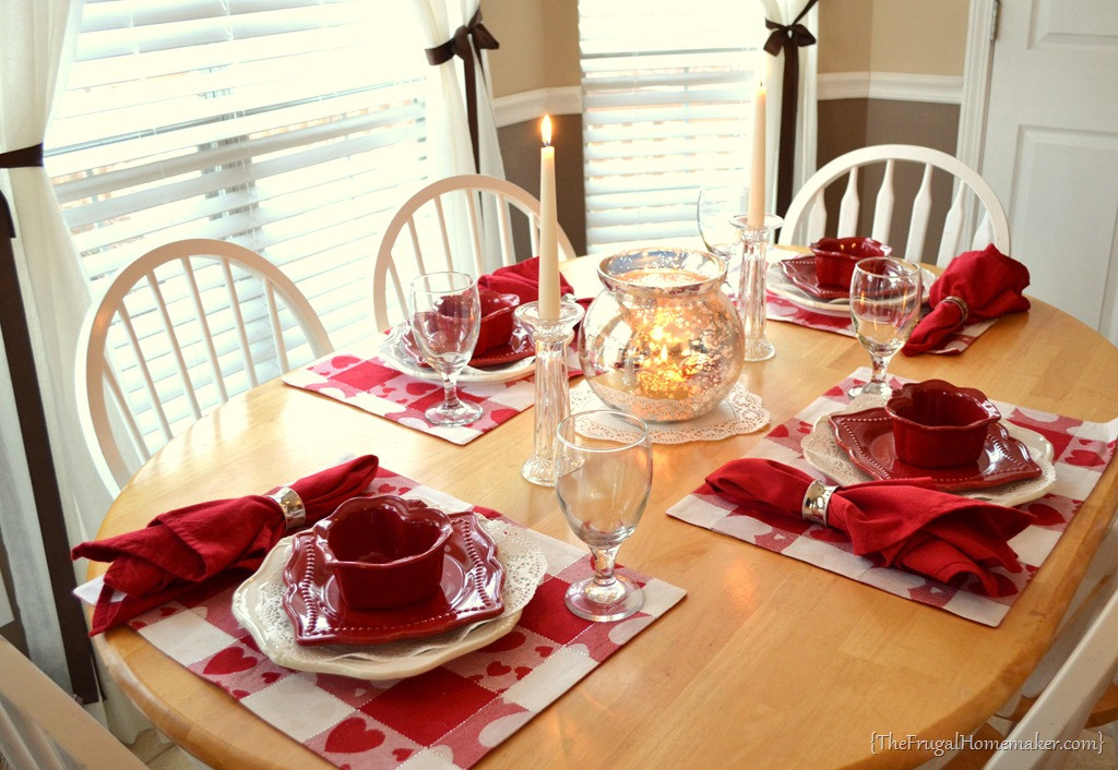 Valentines Dinners At Home
 Valentine’s Day Tablescape Valentine tablesetting