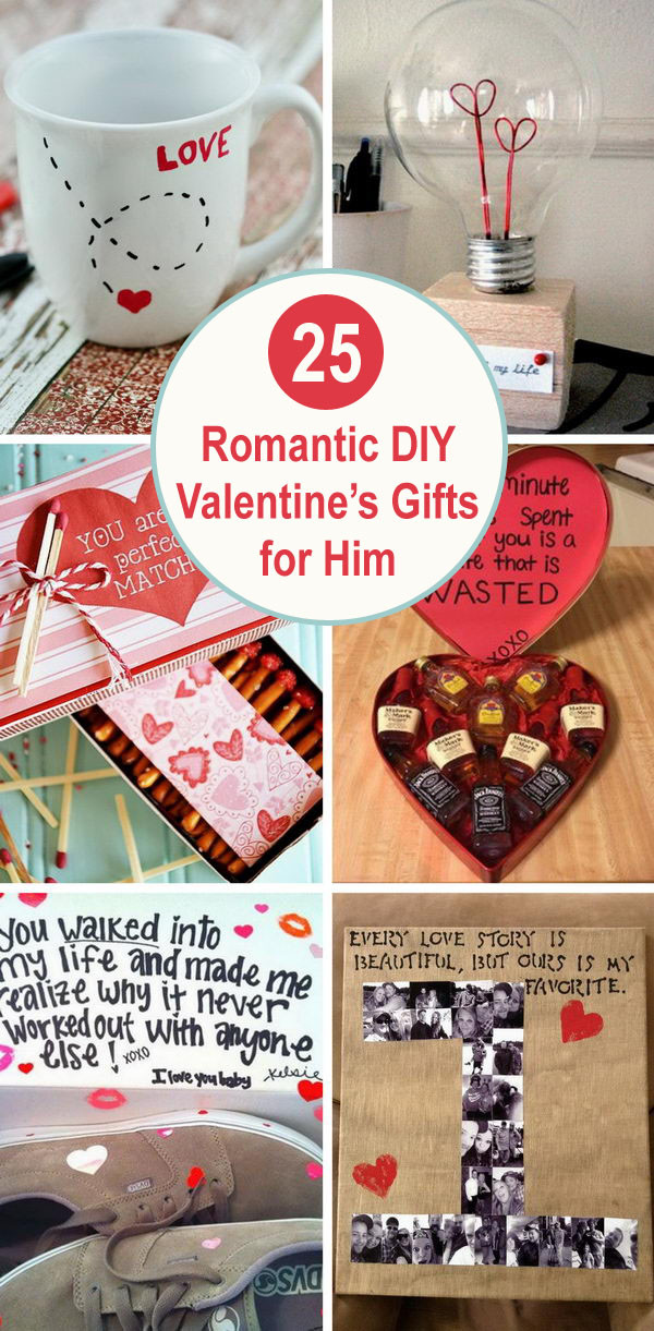 Valentines DIY Gifts For Him
 25 Romantic DIY Valentine s Gifts for Him 2017