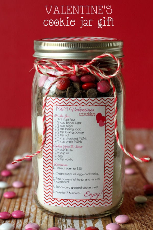 Valentines Food Gifts
 Valentine s Cookie Jar Gift