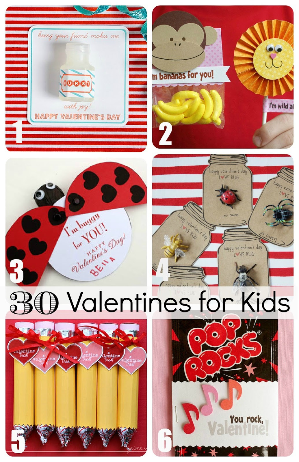 Valentines Gifts For Children
 30 Valentines for Kids from Creative to Downright Easy
