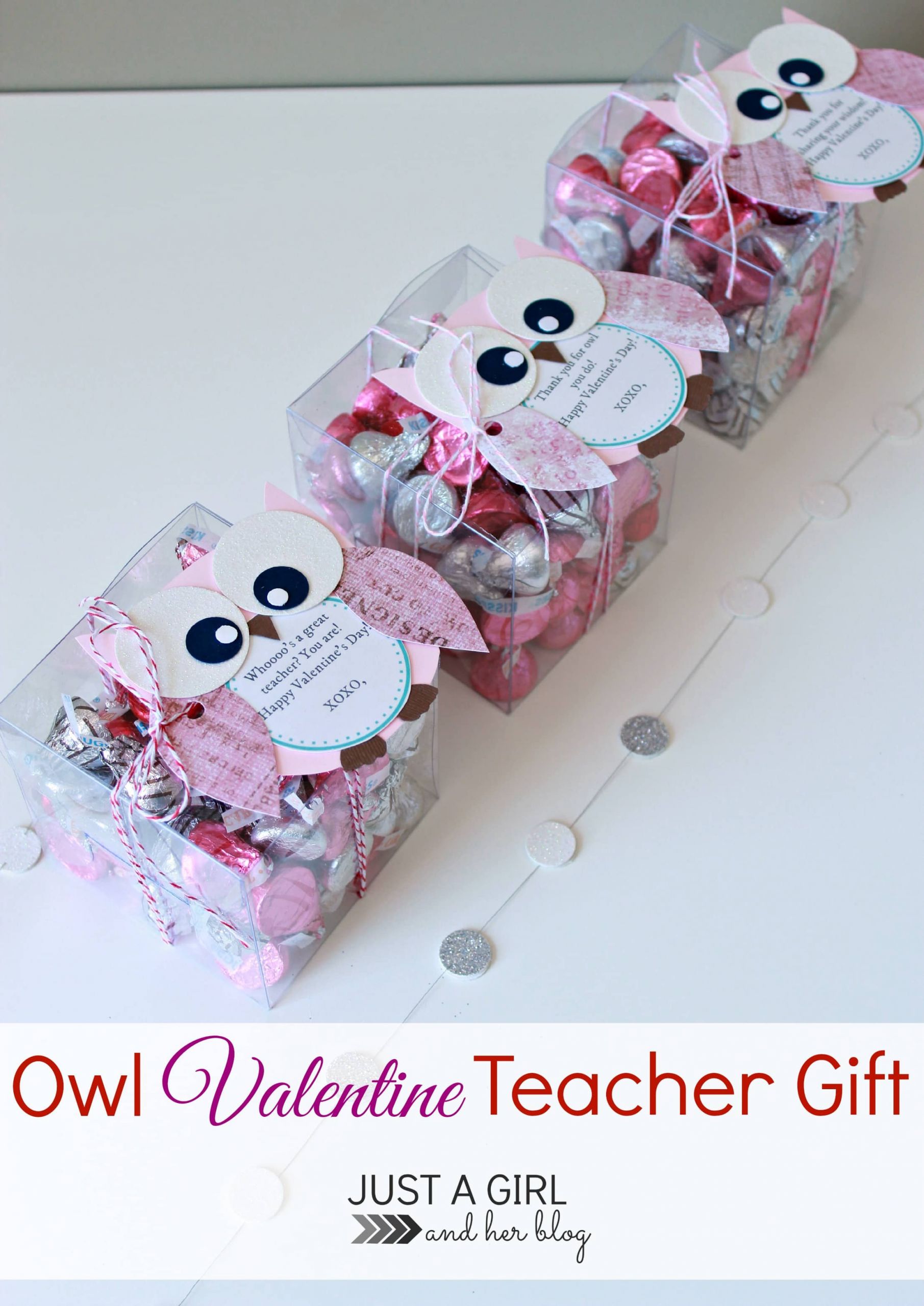 Valentines Teacher Gift Ideas
 Owl Valentine Teacher Gift Just a Girl and Her Blog