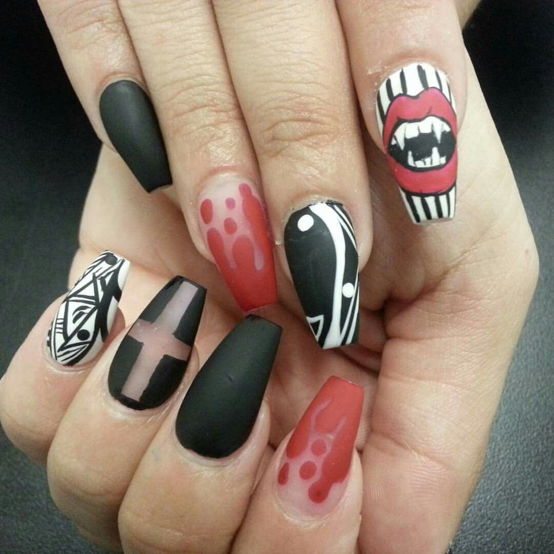 Vampire Nail Designs
 Pin on Nails ️