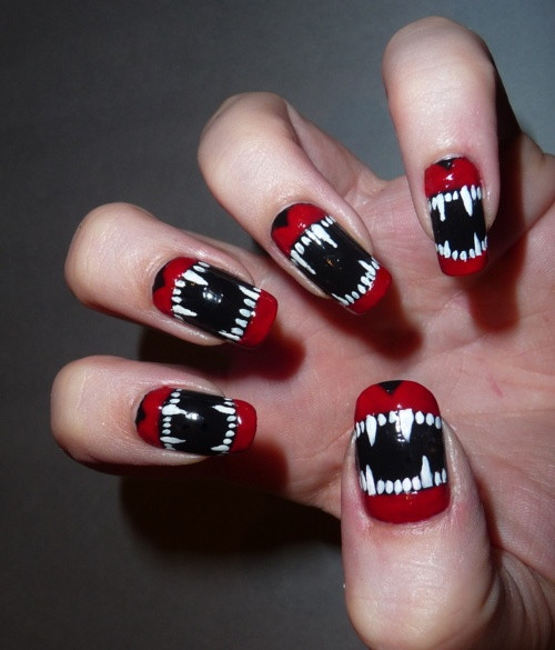 Vampire Nail Designs
 Nail Vampire Nails Weddbook