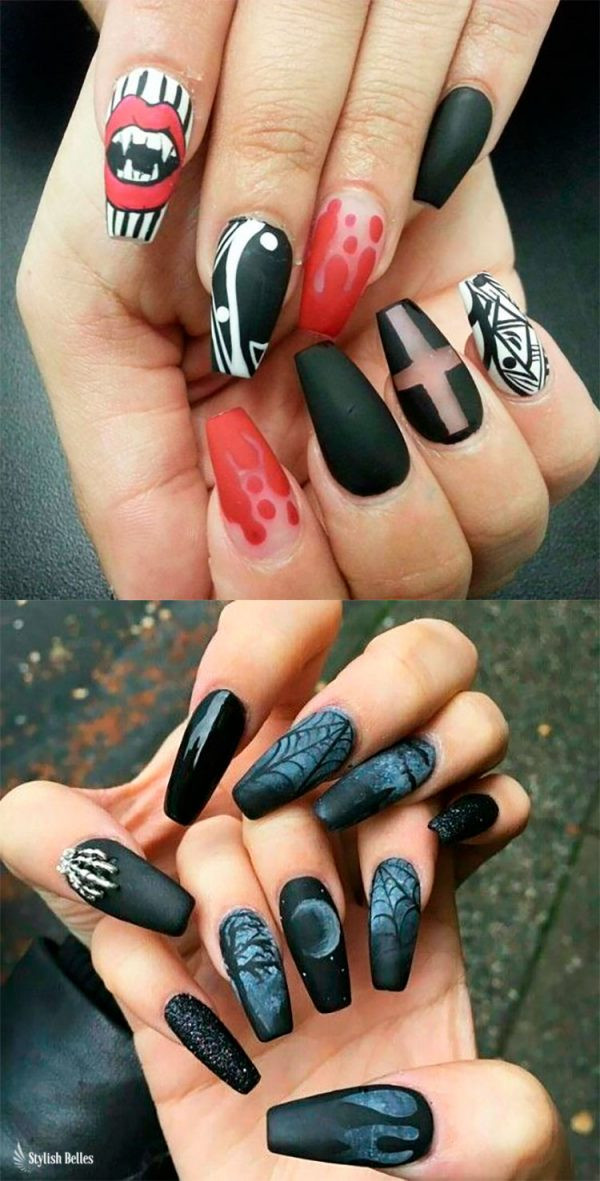 Vampire Nail Designs
 The Best Halloween Nail Designs in 2018