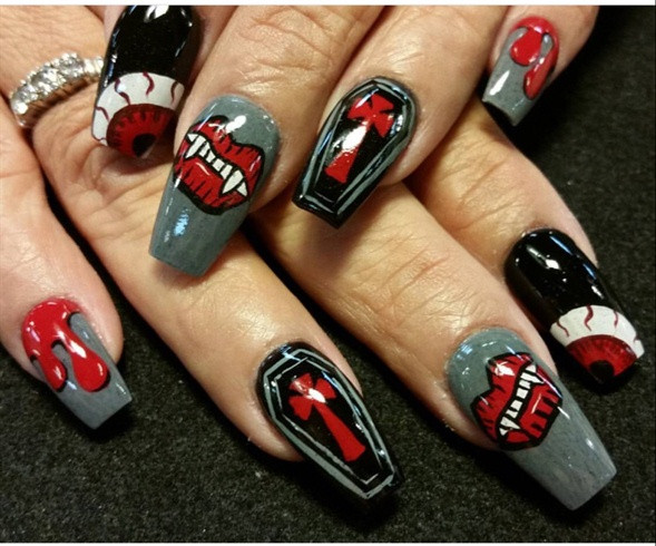 Vampire Nail Designs
 Vampire Nails Nail Art Gallery