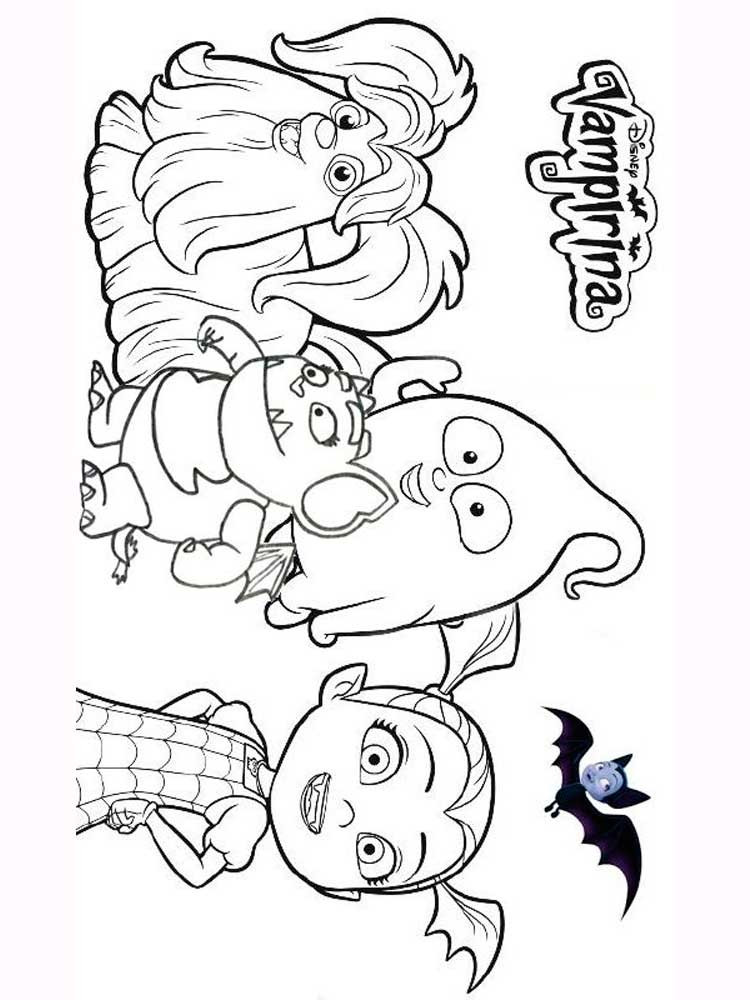 Vampirina Coloring Pages Printable
 Free printable Vampirina coloring pages for Kids