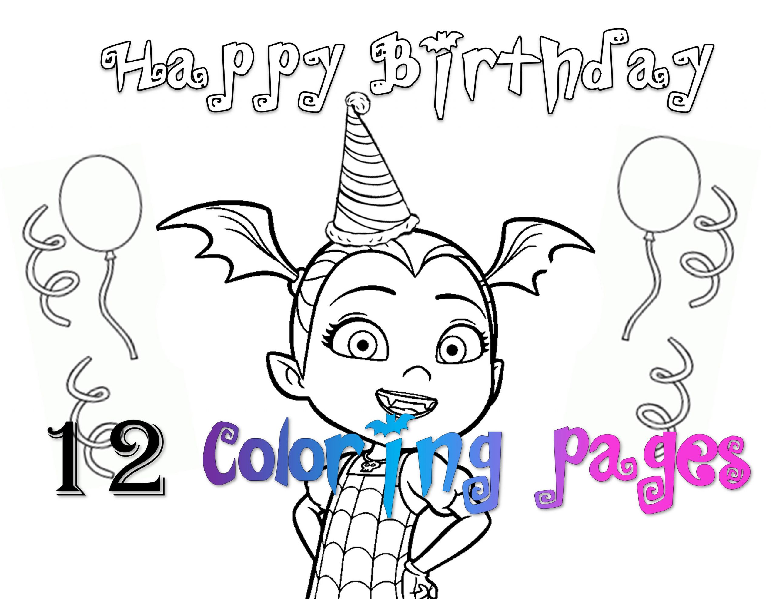 Vampirina Coloring Pages Printable
 Coloring Pages Vampirina printables party favor favors