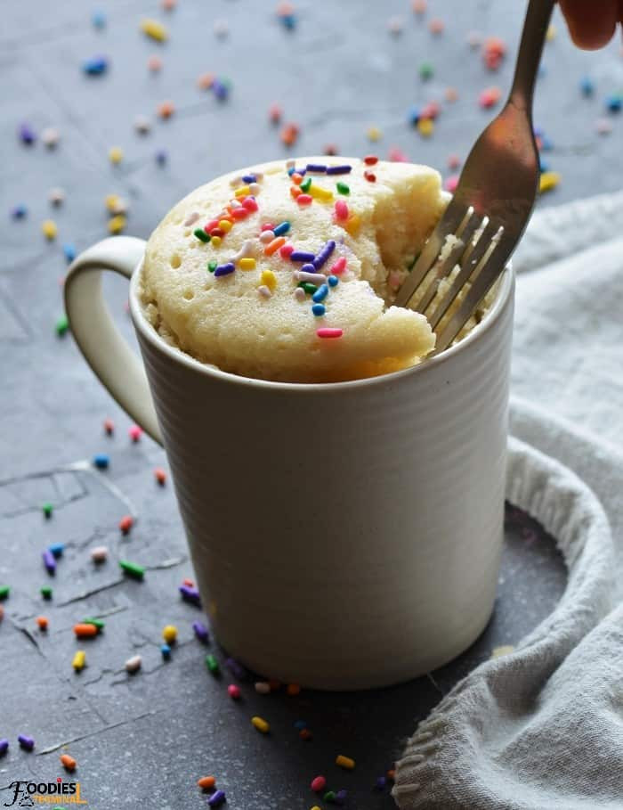 Vanilla Microwave Mug Cake
 Vanilla Mug Cake No Egg