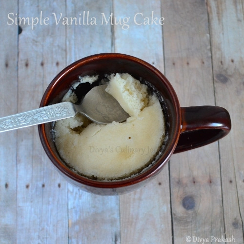 Vanilla Microwave Mug Cake
 Divya s culinary journey Vanilla Mug Cake Recipe