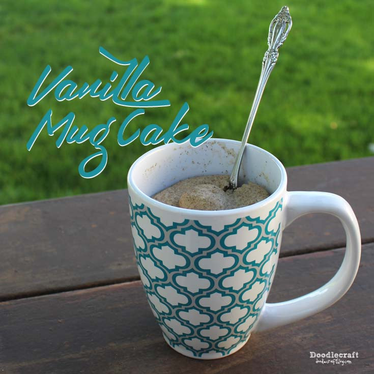 Vanilla Microwave Mug Cake
 Doodlecraft Vanilla Bean Microwave Mug Cake