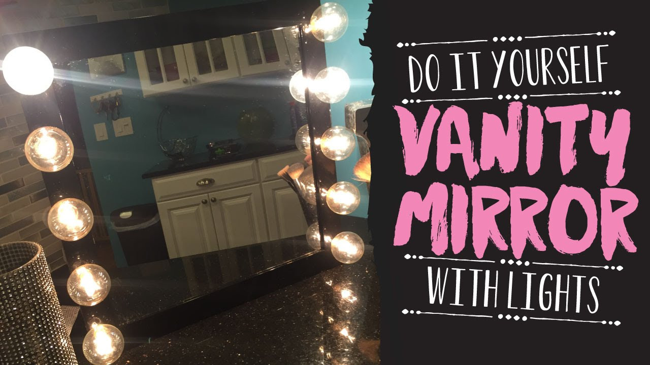 Vanity Girl Hollywood Mirror DIY
 DIY Vanity Mirror with Lights for under $30 Like Vanity