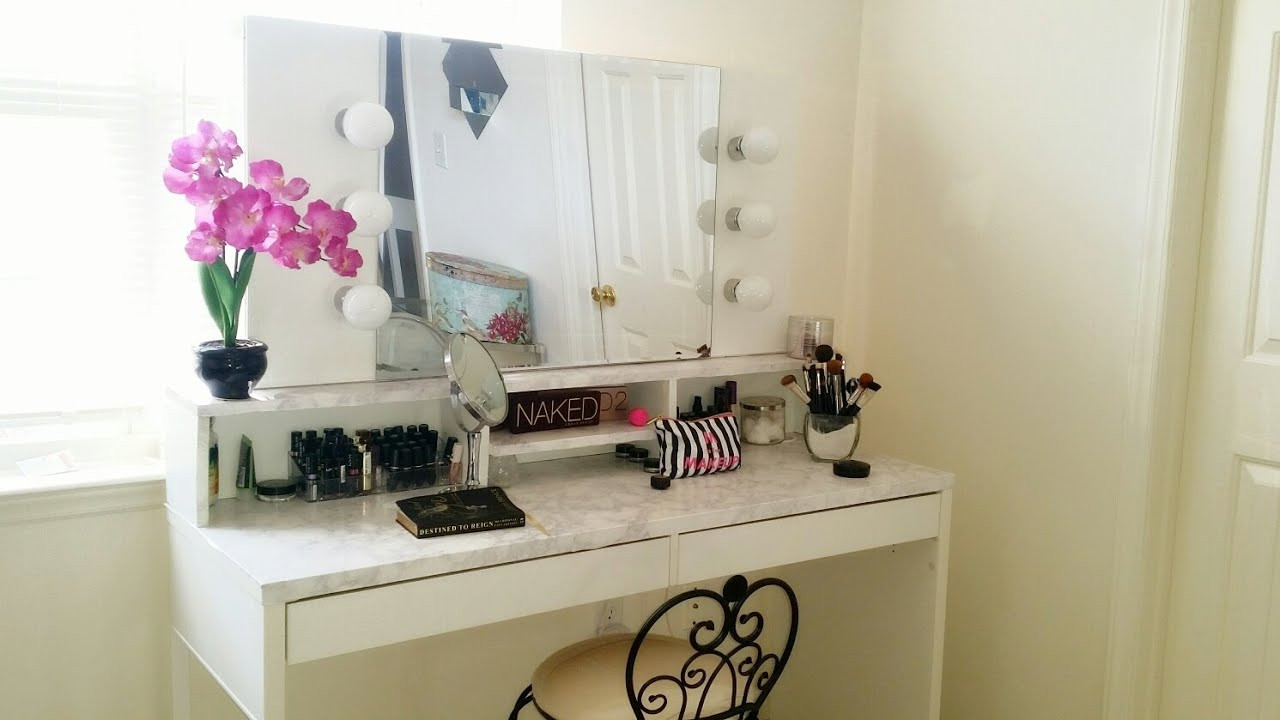 Vanity Girl Hollywood Mirror DIY
 DIY Hollywood Vanity with Lights Vanity Girl Inspired