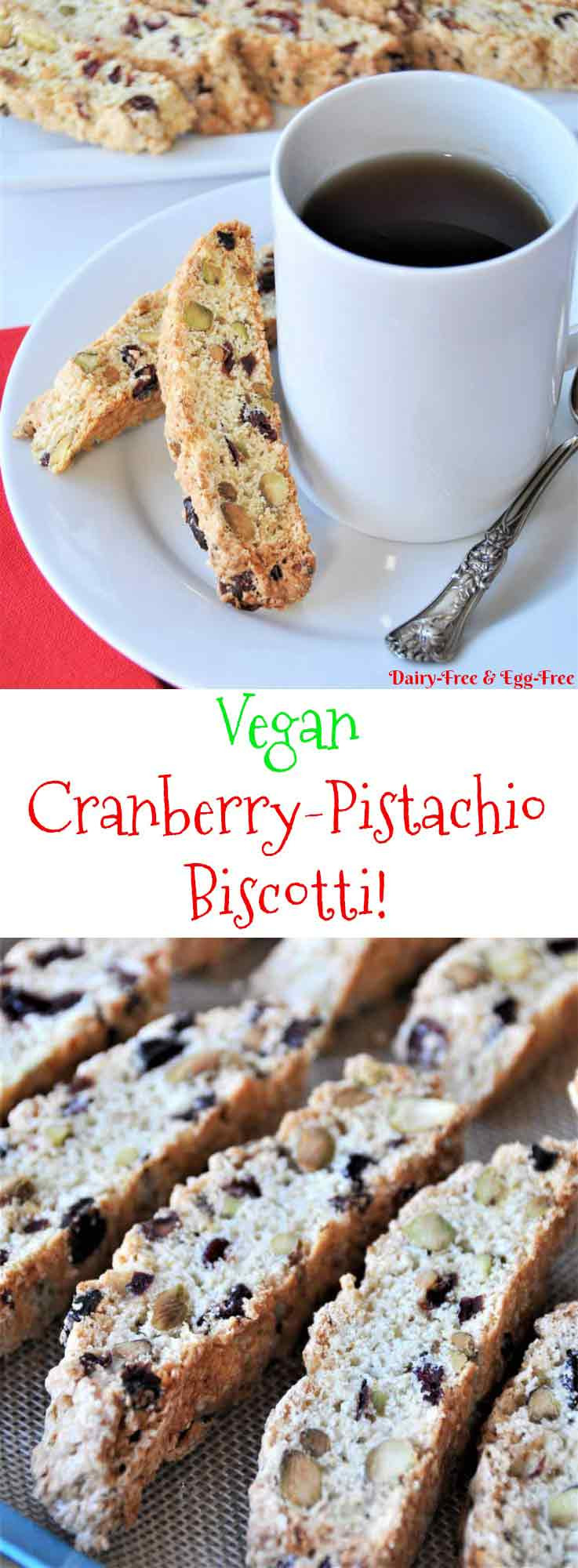 Vegan Biscotti Recipes
 Vegan Cranberry Pistachio Biscotti Veganosity