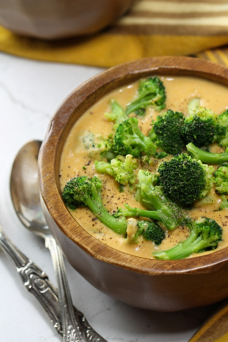 Vegan Broccoli Potato Soup
 Vegan Sweet Potato Broccoli Cheese Soup