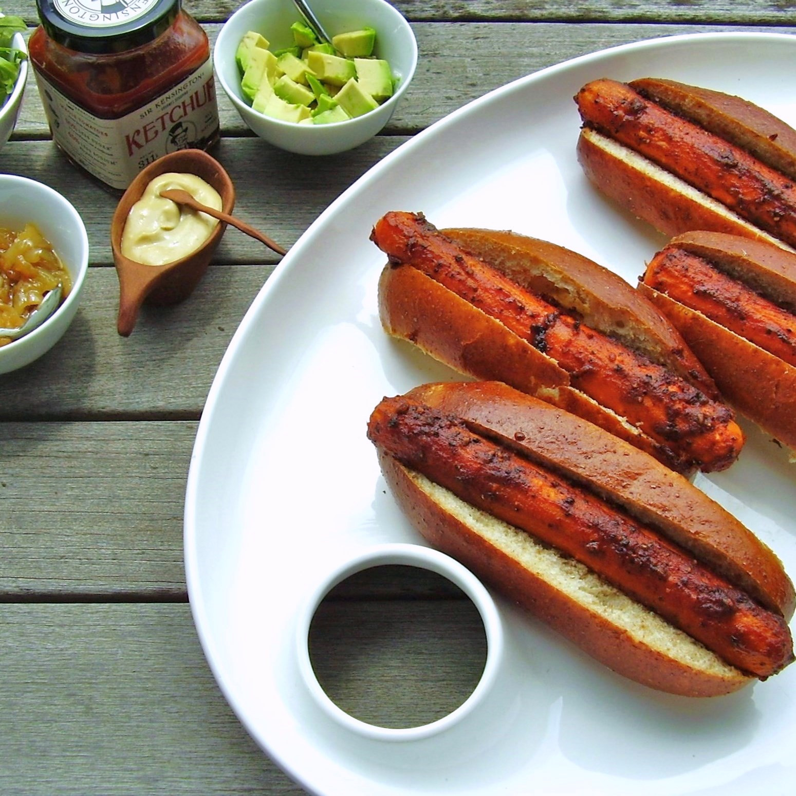 Vegan Carrot Hot Dogs
 roasted vegan carrot hot dogs Jackie Newgent