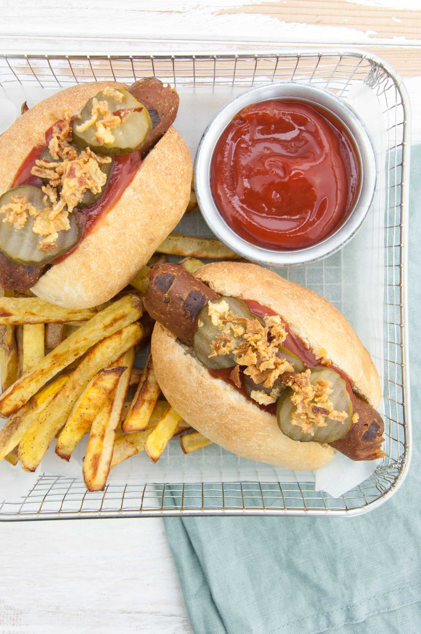 Vegan Hot Dogs Recipe
 Vegan Hot Dogs with Homemade Seitan Sausages Recipe