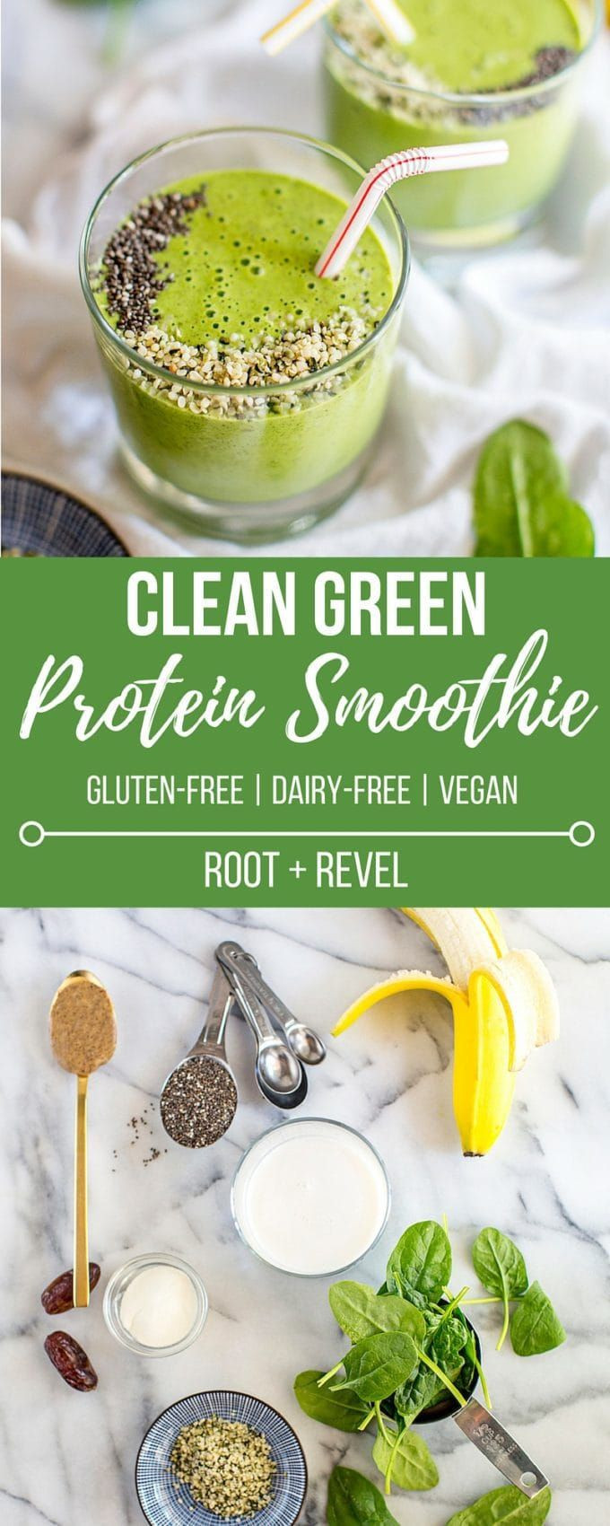 Vegan Smoothies For Weight Loss
 Green Vegan Protein Smoothie Recipe in 2020