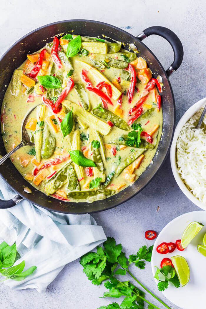 Vegan Thai Curry Recipes
 Vegan Thai Green Curry Sandhya s Kitchen