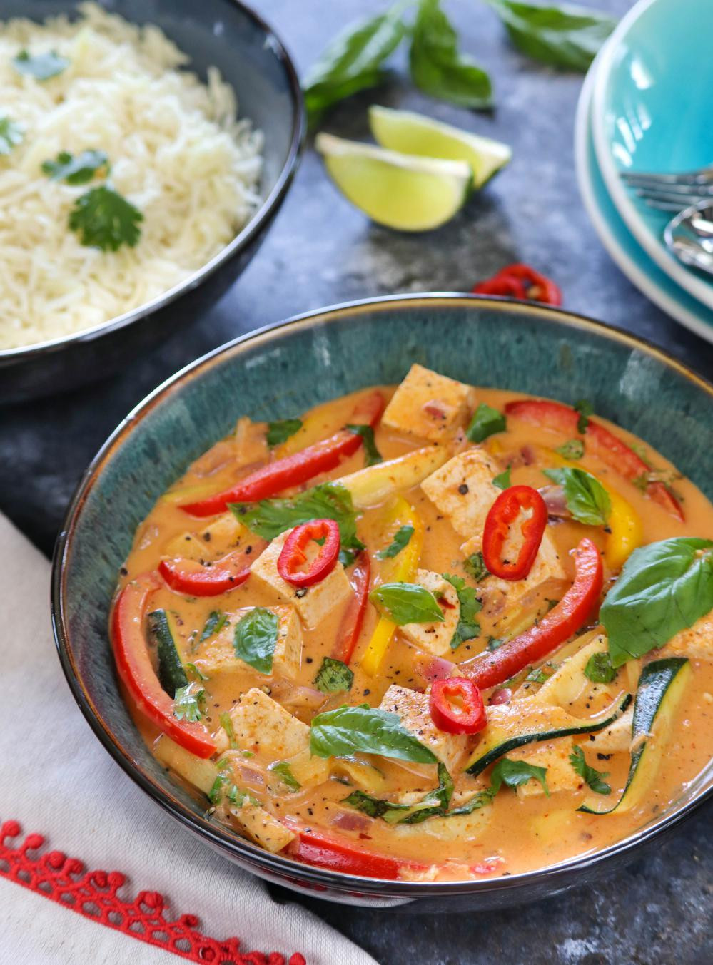 Vegan Thai Curry Recipes
 Vegan Thai Red Curry With Tofu And Ve ables Ve able
