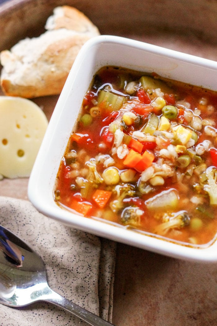 Vegetable Barley Soup
 Slow Cooker Ve able Barley Soup Cleverly Simple