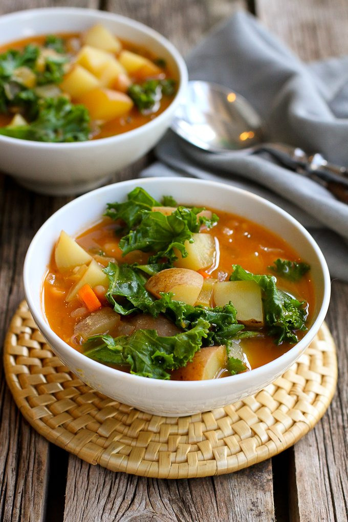 Vegetable Potato Soup
 Vegan Potato Soup Recipe with Beans & Kale Cookin Canuck
