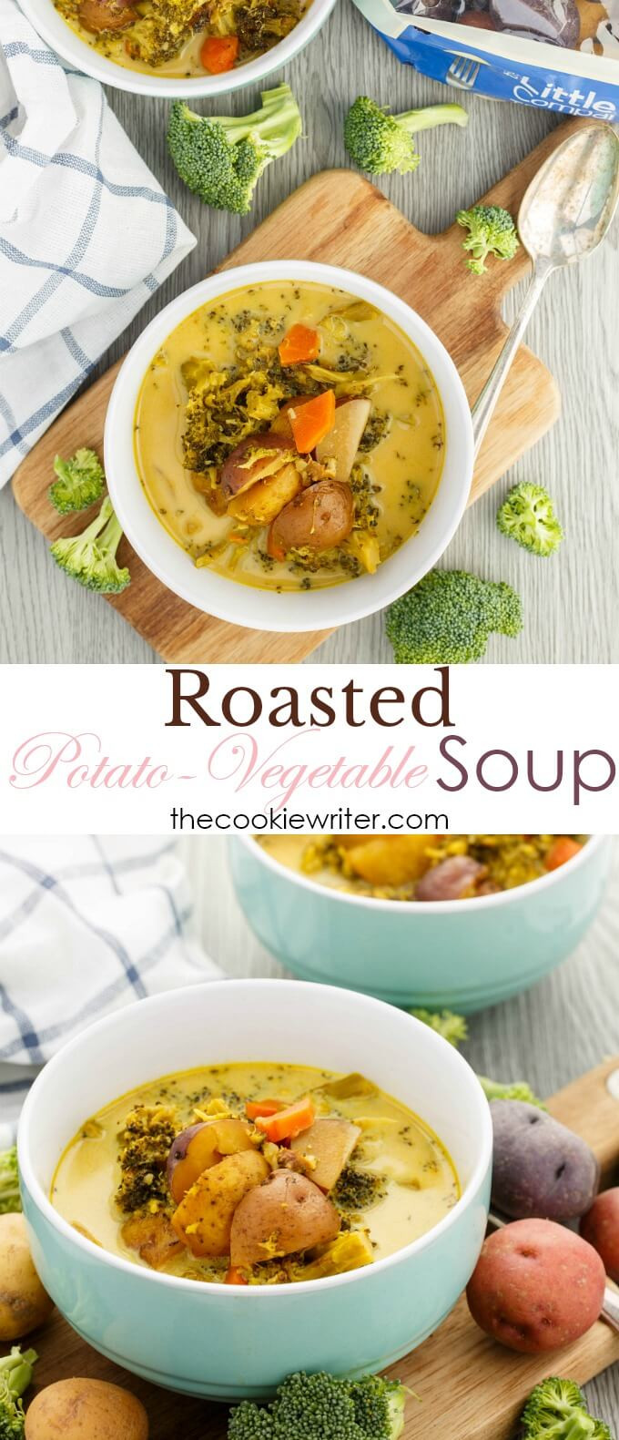 Vegetable Potato Soup
 Roasted Potato Ve able Soup Vegan Version Included