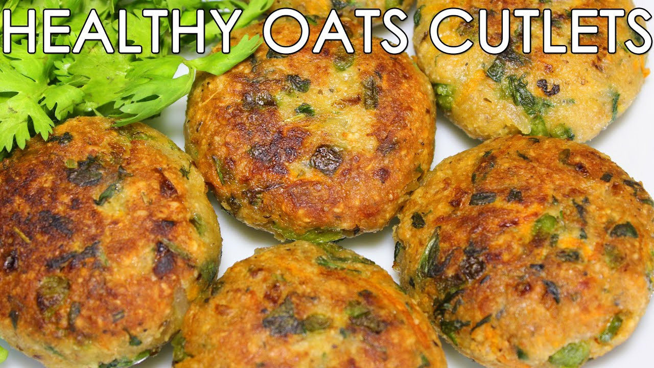 Vegetables Snacks Recipes
 Healthy Oats & Mixed Ve able Cutlets