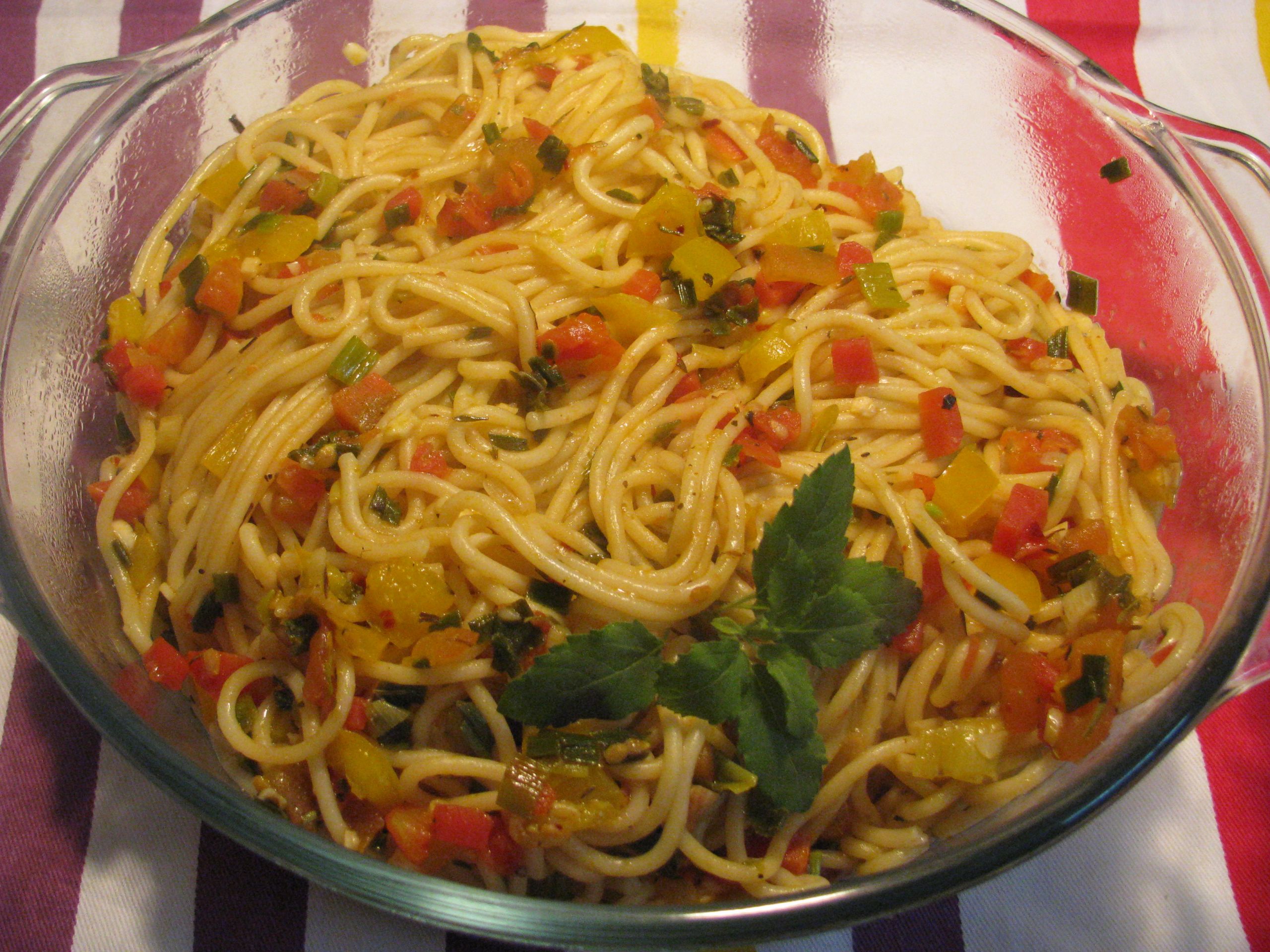 Vegetables Spaghetti Recipe
 Vegan Spaghetti Pasta recipe