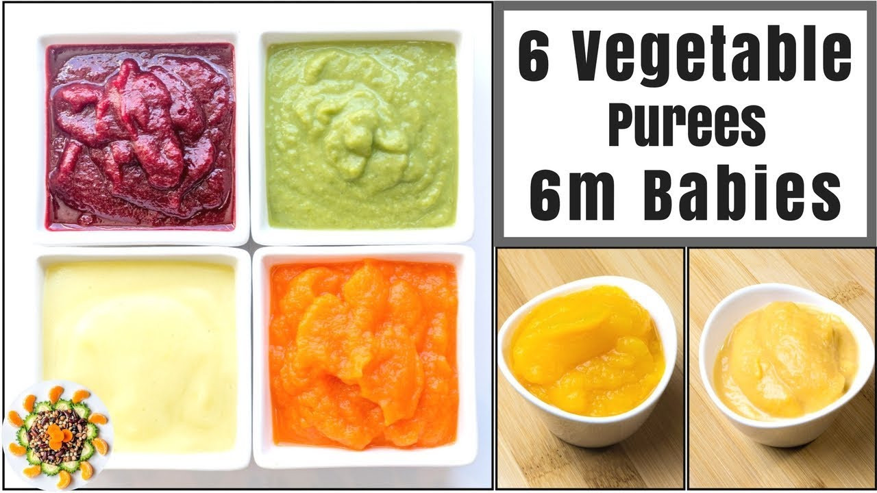 Vegetarian Baby Recipes
 6 Ve able Puree for 6 Months Baby