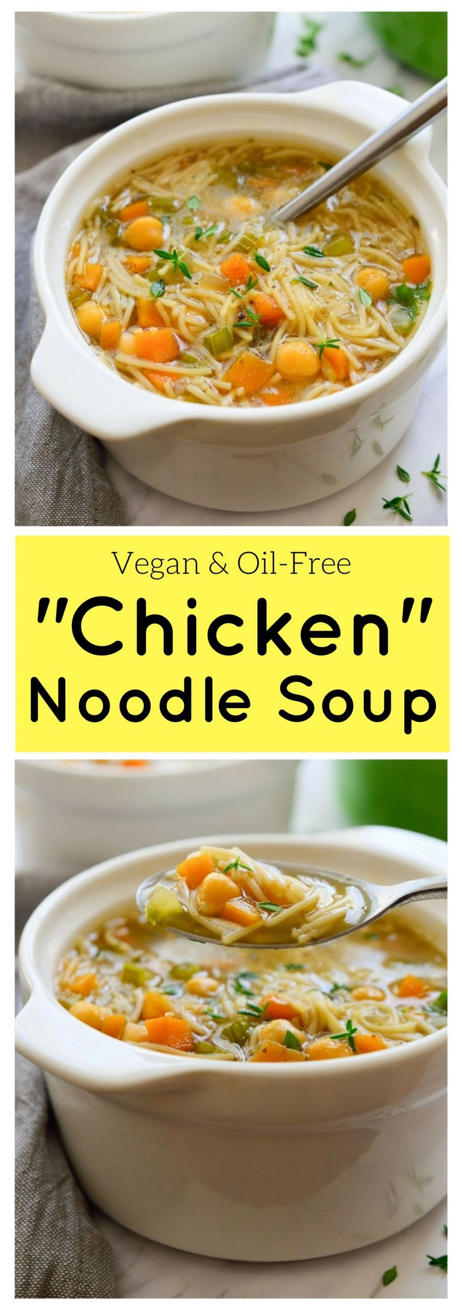 Vegetarian Chicken Noodle Soup Recipes
 This vegan chicken noodle soup is full of all the good