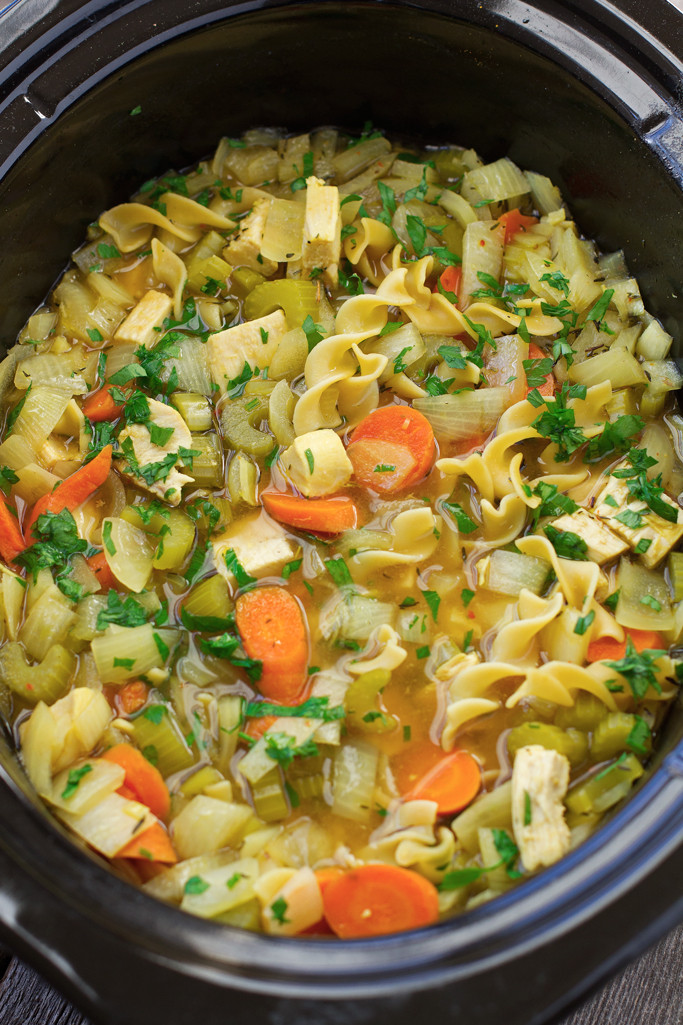 Vegetarian Chicken Noodle Soup Recipes
 Chicken Noodle Soup Slow Cooker Recipe