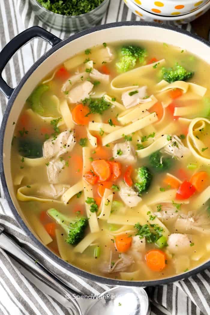 Vegetarian Chicken Noodle Soup Recipes
 Homemade Chicken And Noodles Recipe — Dishmaps