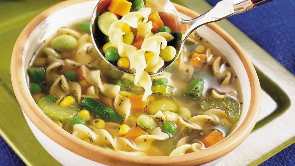 Vegetarian Chicken Noodle Soup Recipes
 Ve arian Noodle Soup recipe from Pillsbury