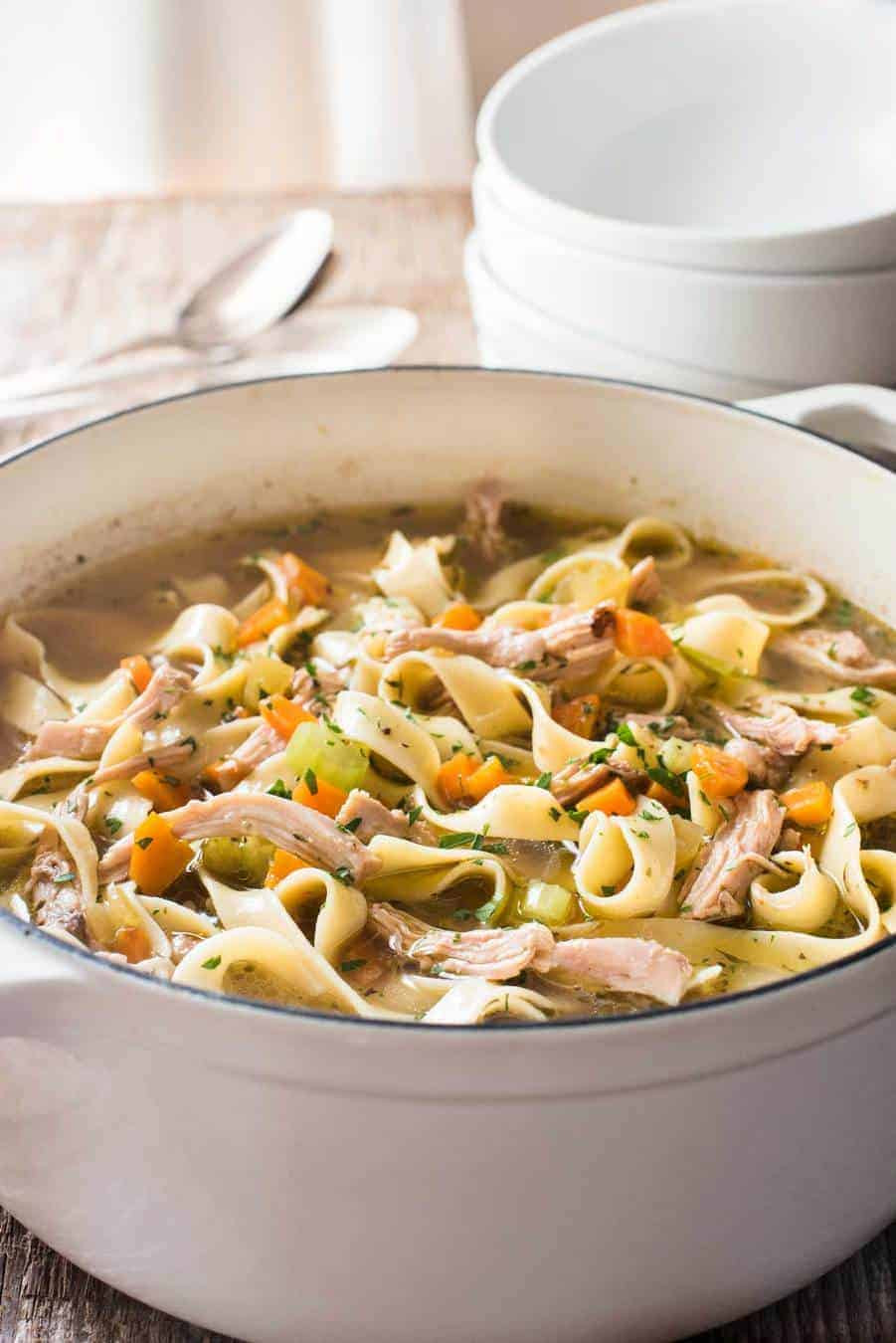 Vegetarian Chicken Noodle Soup Recipes
 Chicken and Ve able Noodle Soup