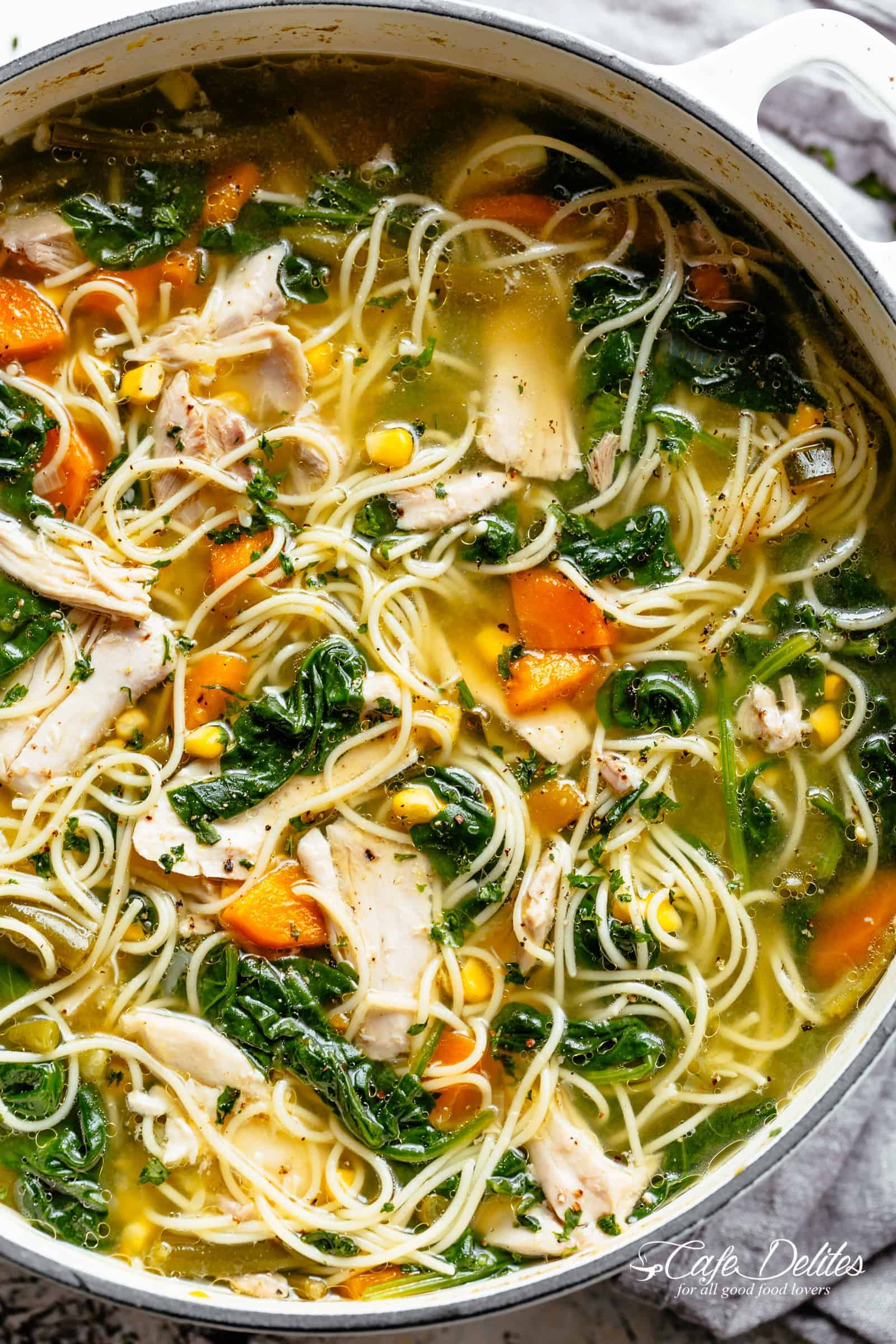Vegetarian Chicken Noodle Soup Recipes
 Chicken Noodle Soup Cafe Delites