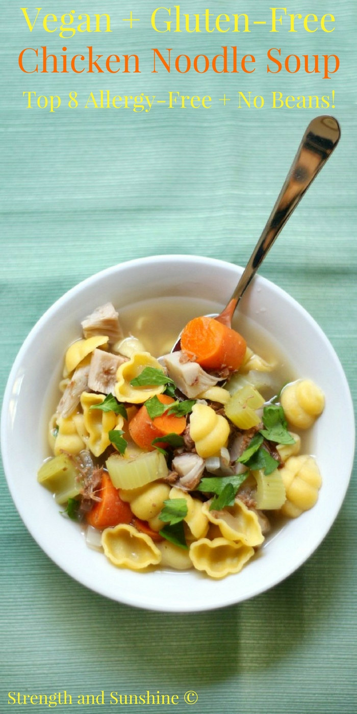 Vegetarian Chicken Noodle Soup Recipes
 Vegan Gluten Free Chicken Noodle Soup Allergy Free No