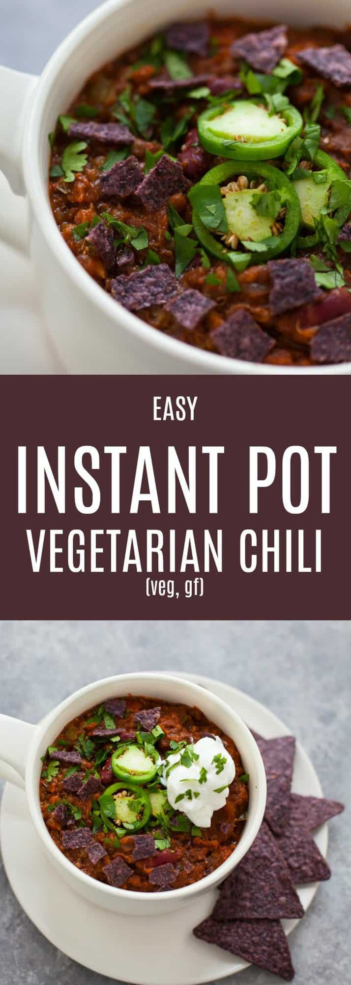 Vegetarian Chili Instant Pot
 Easy Instant Pot Ve arian Chili The Foo Dietitian