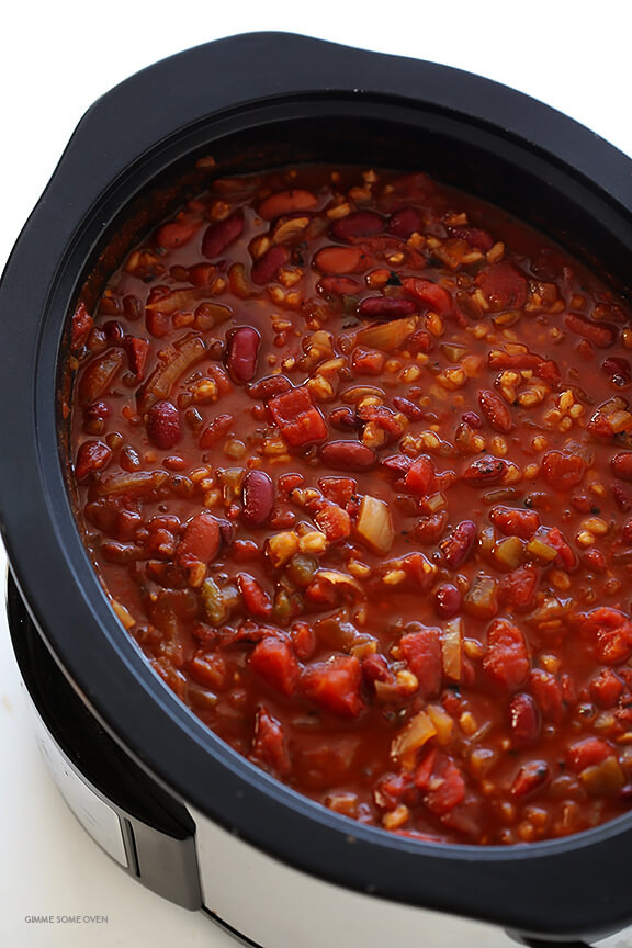 Vegetarian Chili Recipe Easy
 Slow Cooker Ve arian Chili