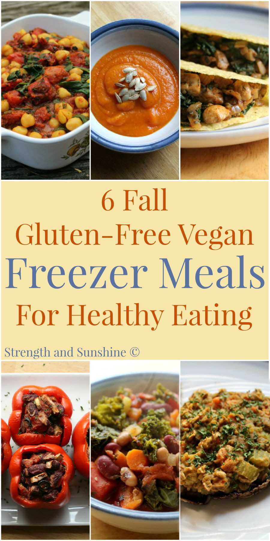 Vegetarian Freezer Recipes
 6 Fall Gluten Free Vegan Freezer Meals For Healthy Eating