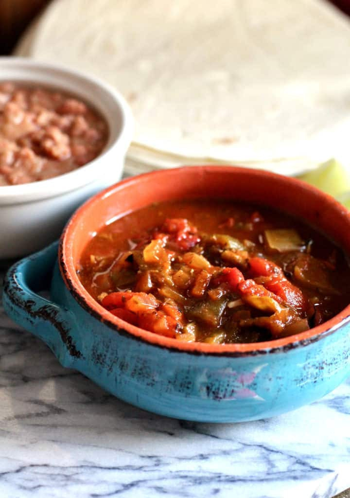 Vegetarian Green Chili
 New Mexico Style Ve arian Green Chili • The Healthy Toast