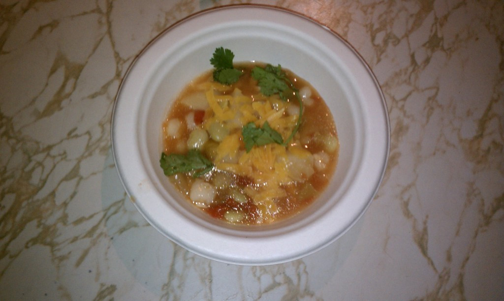 Vegetarian Green Chili
 Ve arian Green Chili Posole Stew