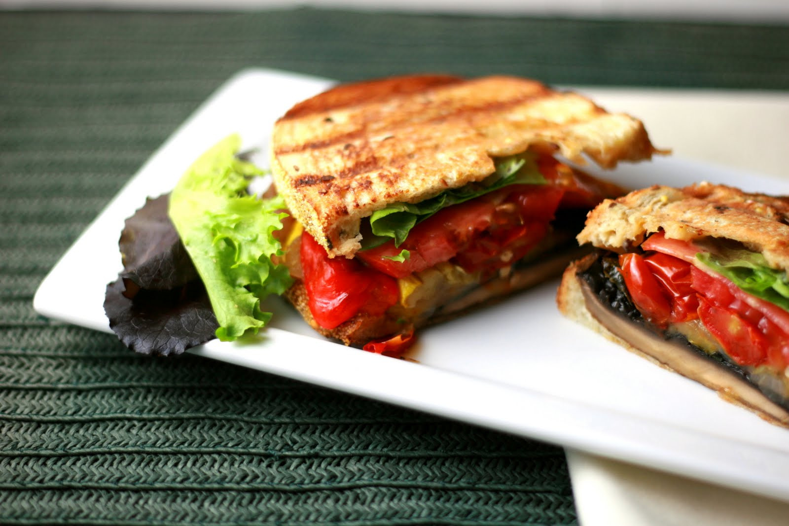 Vegetarian Panini Recipes
 Roasted Ve able Panini with Sweet Mustard Vinaigrette