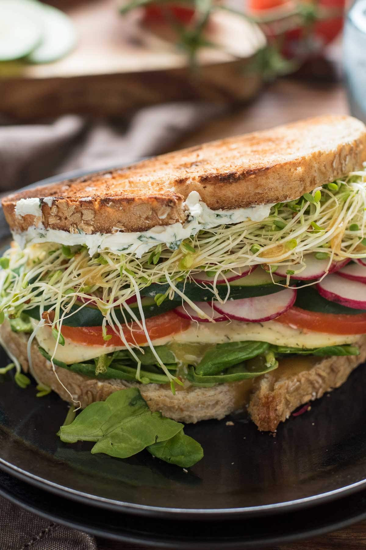 Vegetarian Sandwich Recipes
 The Best Veggie Sandwiches with Herbed Cream Cheese