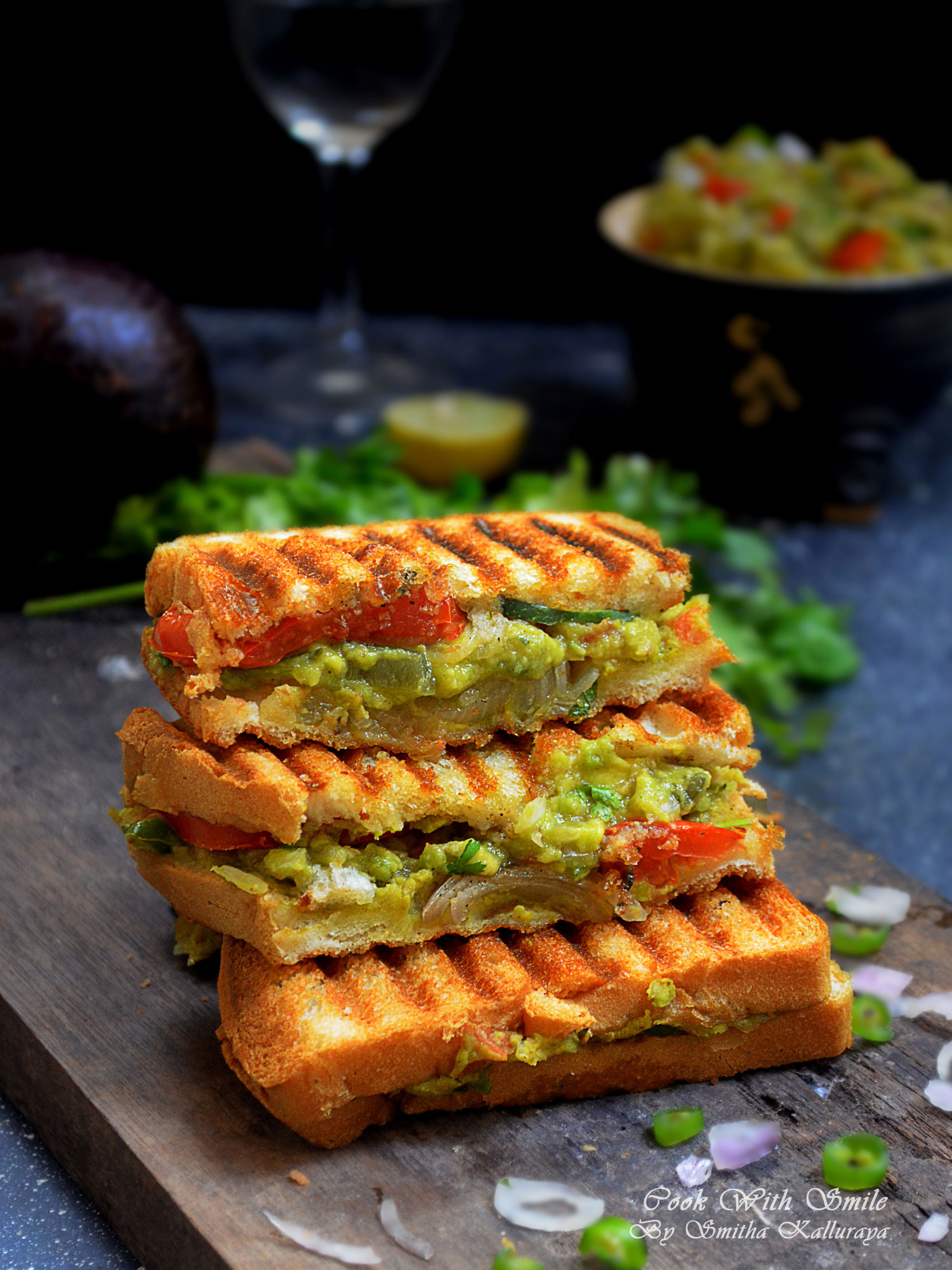 Vegetarian Sandwich Recipes
 INDIAN VEGETARIAN AVOCADO SANDWICH RECIPE GUACAMOLE