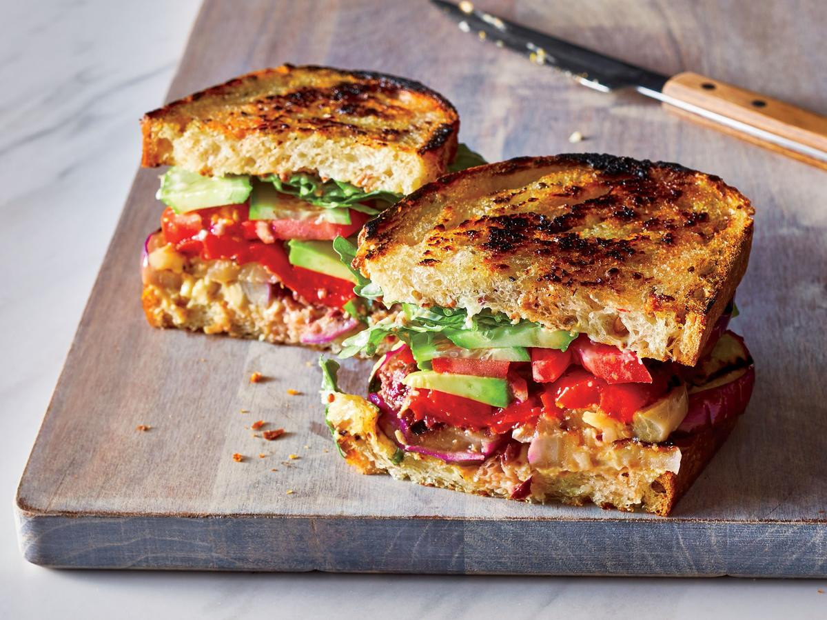Vegetarian Sandwich Recipes
 Ve arian Club Sandwich Recipe Cooking Light
